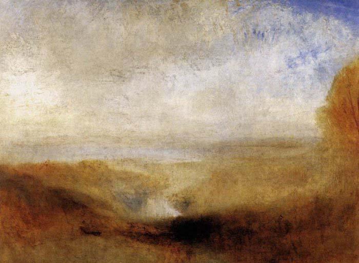 Joseph Mallord William Turner Landscape with a River and a Bay in the Background oil painting picture